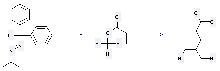 Pentanoic acid,4-methyl-, methyl ester can be prepared by acrylic acid methyl ester and 2-propylazodiphenylmethanol at the temperature of 35-50 °C